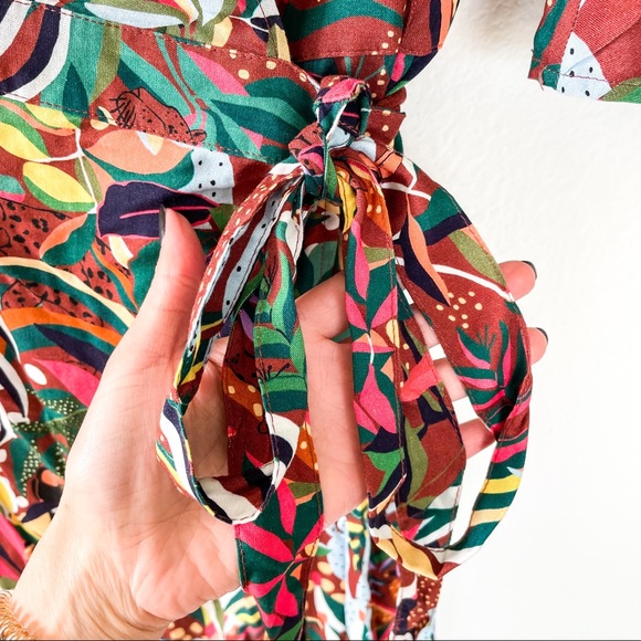 Anthropologie Farm Rio Fiesta Wrap Maxi Dress - Picture 9 of 9